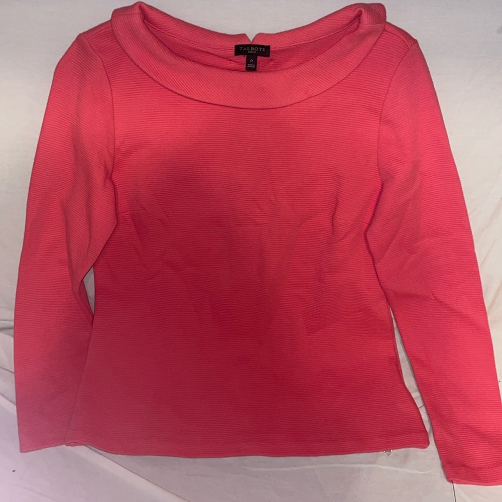Talbots Sweater Top Pink